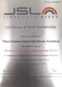 Jindal Stainless Steel Partnerships & Awards